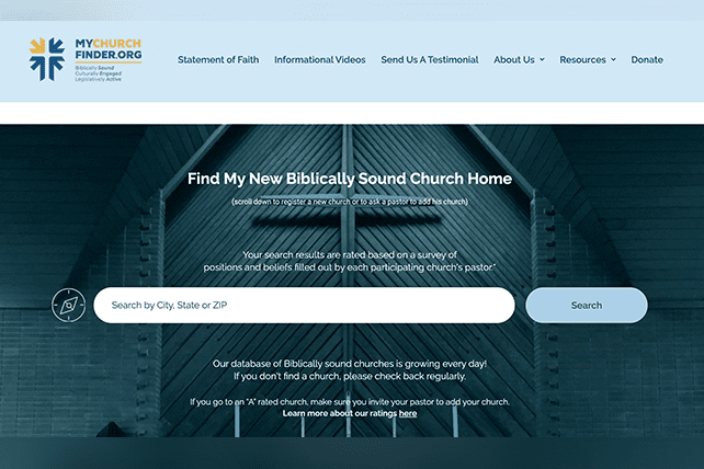 MyChurchFinder Is an Online Directory to Christian Nationalist Congregations